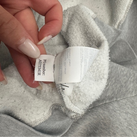 All Saints allsaints  gray marl talon pullover embroidered hoodie Size small - Picture 12 of 12